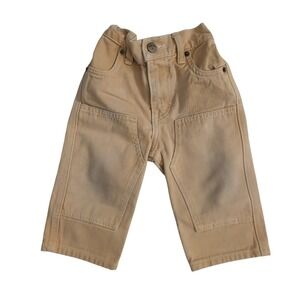 Rudy Jude Kids Organic Cotton Double Knee Utility Pants Ochre Yellow Baby 12-24M